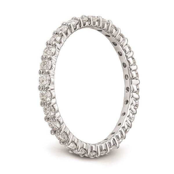 Pure Fire 14kt. White Gold Lab Grown Diamond Shared Prong Band