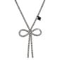 Betsey Johnson Rhinestone Bow Pendant Necklace - image 3