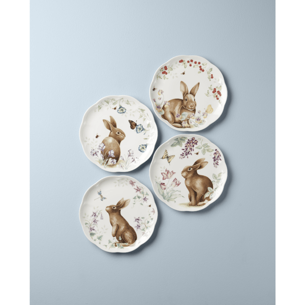 Lenox® Butterfly Meadow® Bunny Accent Plates - Set of 4