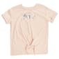 Girls (7-16) Juicy Couture Tie Front Metallic Logo Tee - image 2
