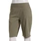 Womens Briggs Solid Millennium Split Hem Bermuda Shorts - image 1