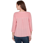 Petite Ruby Rd. Renaissance Romance 3/4 Sleeve Eyelet Blouse - image 1