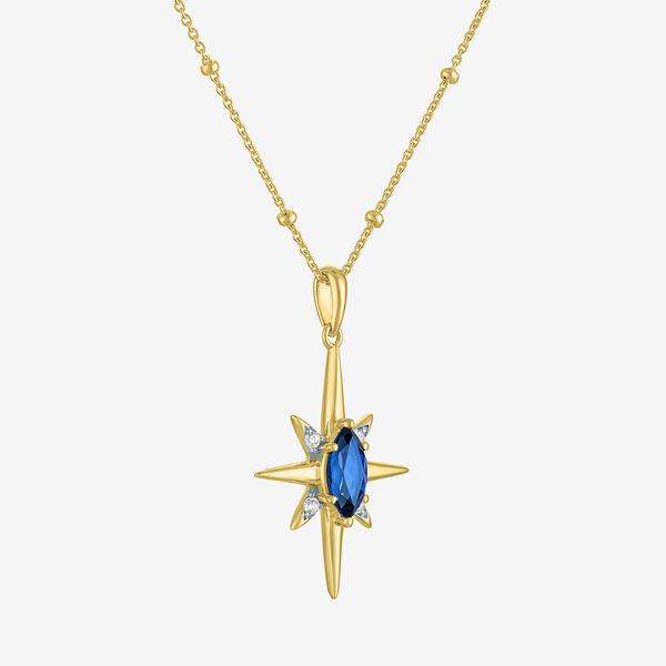 Gemstone Classics™ Lab Grown Sapphire North Star Pendant