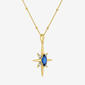Gemstone Classics™ Lab Grown Sapphire North Star Pendant - image 2
