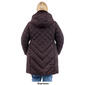 Plus Size London Fog Long Puffer Coat with Faux Fur Club Collar - image 2