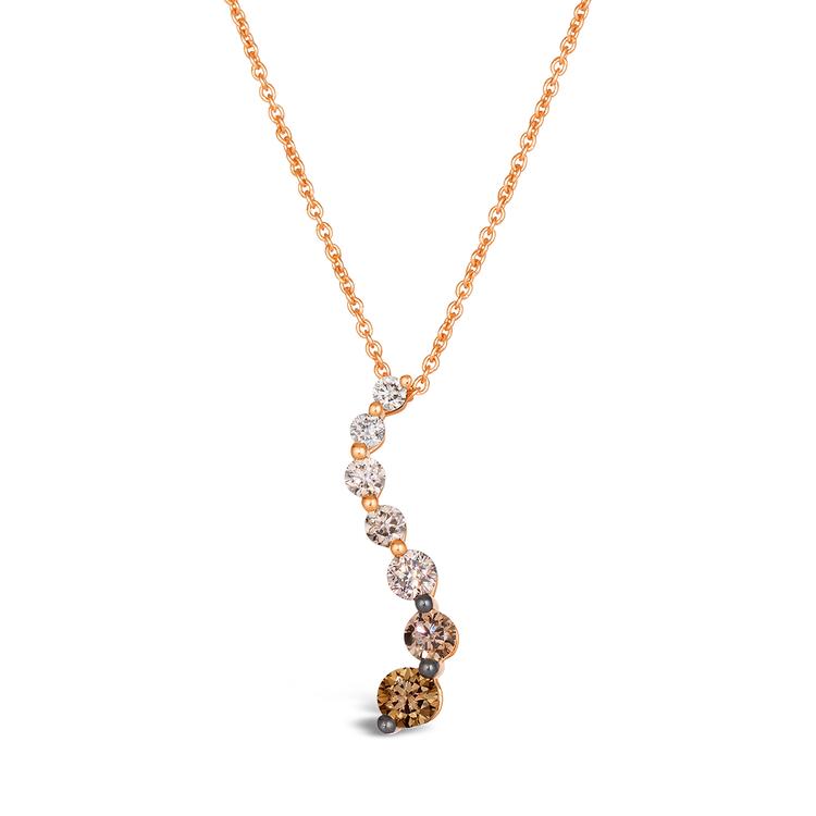 Le Vian Ombre Chocolate Ombre Diamonds Twist Pendant