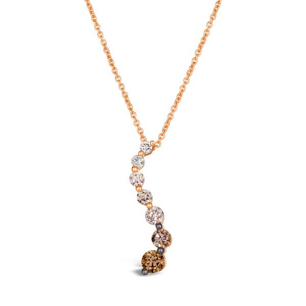 Le Vian Ombre Chocolate Ombre Diamonds Twist Pendant - image 