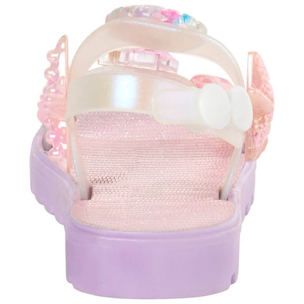 Little Girls Chatties Iridescent Beach Ornament Sandals
