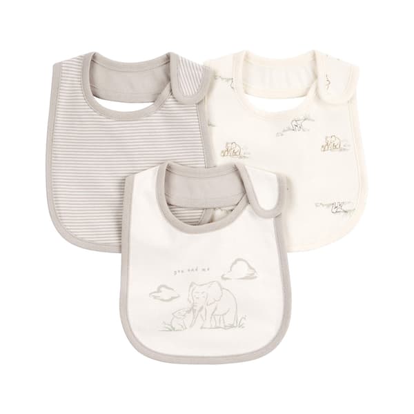 Baby Unisex Carters&#40;R&#41; 3pk. Water Resistant Elephant Bibs