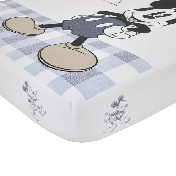 Disney Call Me Mickey Cotton Photo Op Nursery Fitted Crib Sheet