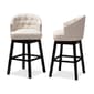 Baxton Studio Theron Swivel Bar Stools - Set of 2 - image 3