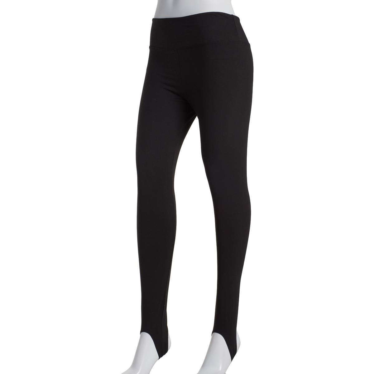 Juniors No Comment Yum Wide Waistband Stirrup Leggings
