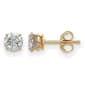 True Light(tm) 4.5mm Round Moissanite Basket Post Earrings - image 1