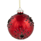 Northlight Glittered Starburst Christmas Glass Ball Ornament - image 3