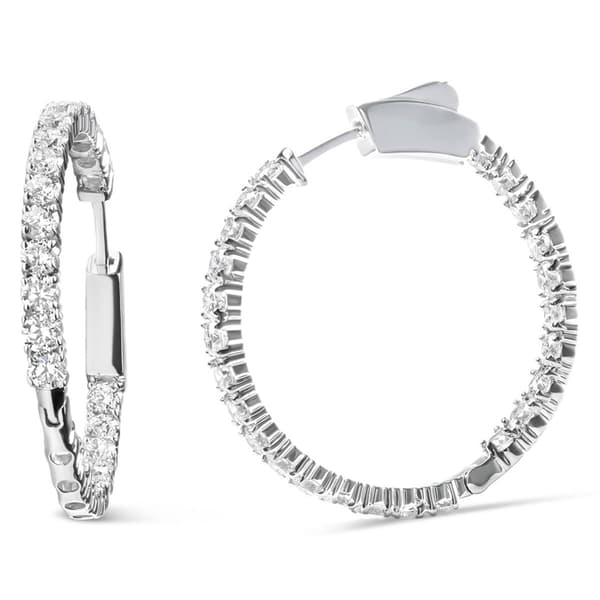 Haus of Brilliance 1ctw. Lab Grown Diamond Hoop Earrings - image 