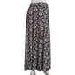 Womens NY Collection Sash Belted Damask Skirt- Black/White - image 3