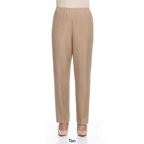 Alfred Dunner Women's Riverside Drive Texture Pants - Medium