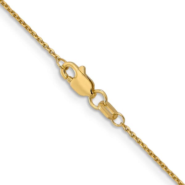 Unisex Gold Classics&#8482; .95mm. 14k Diamond Cut Cable 14in. Necklace