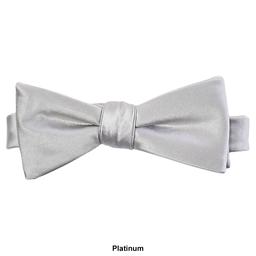 Mens John Henry Satin Solid Bow Tie in Box