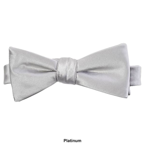 Mens John Henry Satin Solid Bow Tie in Box
