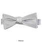 Mens John Henry Satin Solid Bow Tie in Box - image 3