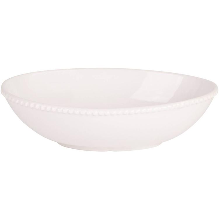 Home Essentials Pure White 14in. Oval Serving Bowl