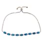 Gianni Argento Silver & Lab Created Tanzanite Adjustable Bracelet - image 1
