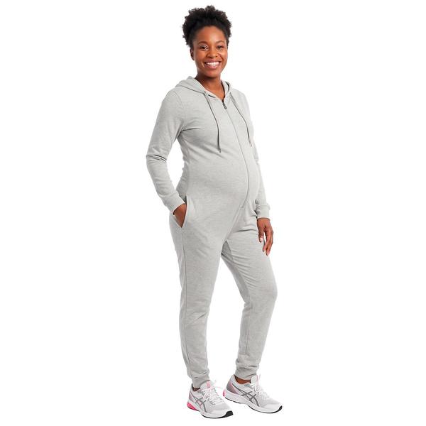 Womens Times Two Pull-On Hooded One-Piece Maternity Jumper