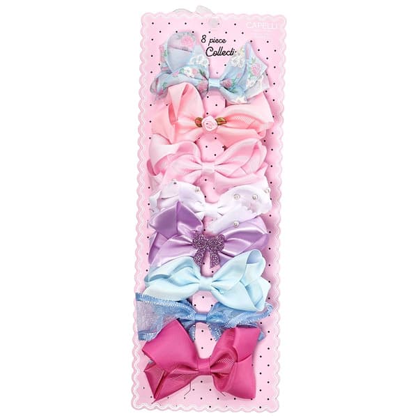 Girls Capelli(R) New York 8pk. Mix Floral/Assorted Bows