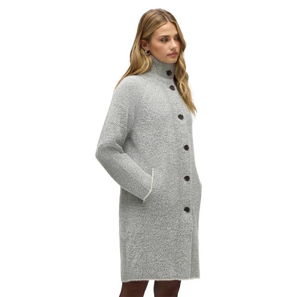 Womens NVLT Eyelash Strand Herringbone Coatigan