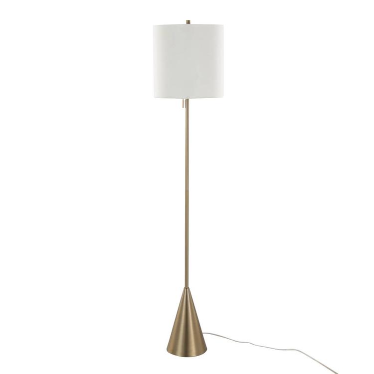 LumiSource Cone 64in. Contemporary Metal Floor Lamp