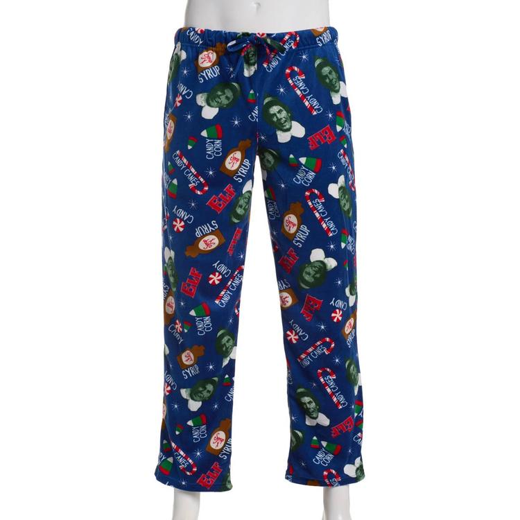 Mens Elf Jumble Silky Lounge Pajama Pants