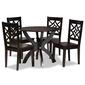 Baxton Studio Anila Dark Brown Finished Wood 5pc. Dining Set - image 1