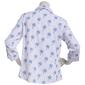 Womens Emily Daniels 3/4 Sleeve Palm Casual Button Down - image 3