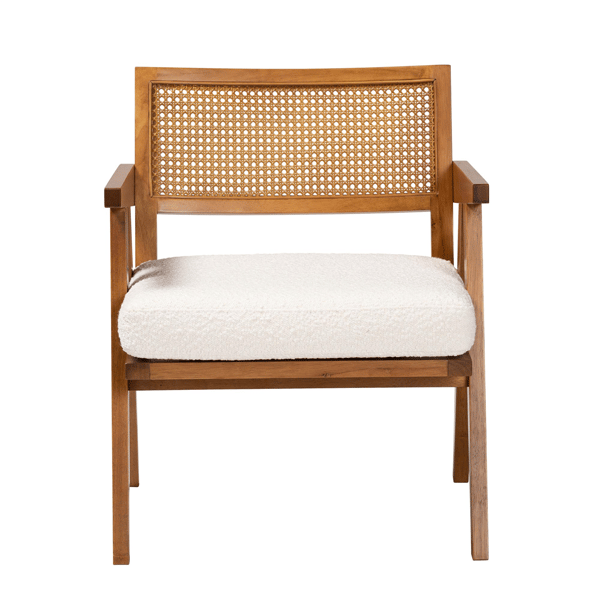 Baxton Studio Jetsam Japandi Wood Arm Chair