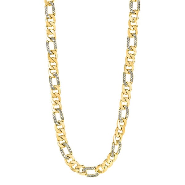 American Exchange Gold Figaro Chain/Bracelet & Earrings Set