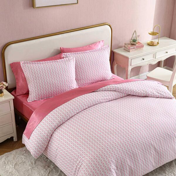 Betsey Johnson Wonderland Stripe Duvet Set - image 