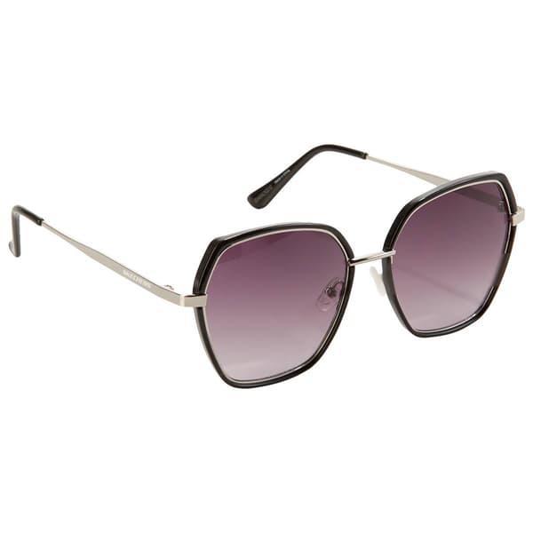 Womens Skechers Geometric Metal Frame Sunglasses