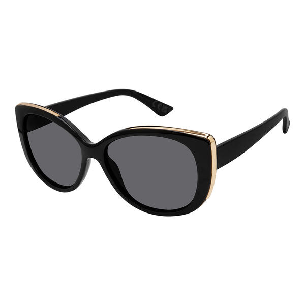 Womens Tropic-Cal Lucinda Cat Eye Metal Accent Detail Sunglasses - image 