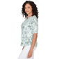 Womens Emaline Verde Grove I Asymmetrical V Neck Floral Blouse - image 4