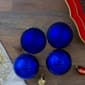 Northlight 4ct. Royal Blue Glass Christmas Ball Ornaments - image 4