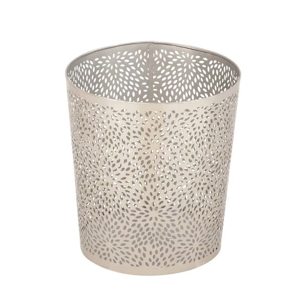 9th & Pike&#40;R&#41; Glam Style Metallic Waste Basket