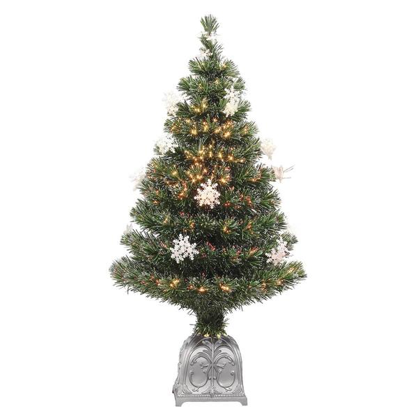 Puleo International 36in. Fiber Optic Snowflake Christmas Tree - image 