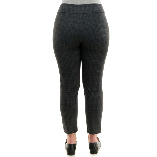 Womens Zac &amp; Rachel Plaid Compression Pants - Heather