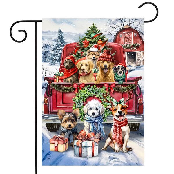 Briarwood Lane Holiday Cheer Dog Garden Flag - image 