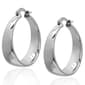 Gianni Argento 24mm Graduated Hoop Earrings - image 1