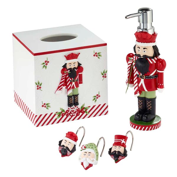Avanti Peppermint Nutcracker Bath Collection
