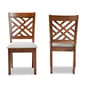 Baxton Studio Caron Grey/Walnut Brown Wood Dining Chairs-Set of 2 - image 2