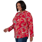 Plus Size Ruby Rd. Mysterious Romance Whimsical Paisley Tee - image 3