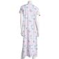Womens White Orchid Short Sleeve 46in. Butterfly Nightgown - image 2